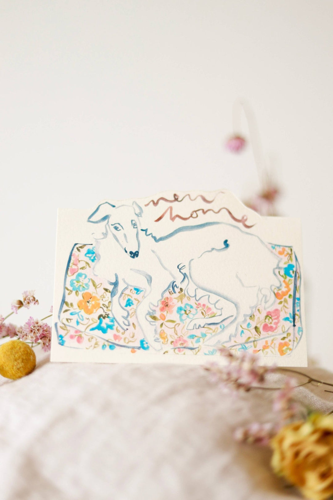 CardsNew Home Hound Hand-Cut Card