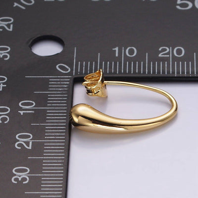 Jewelry14K Gold Molten French Hook Earrings