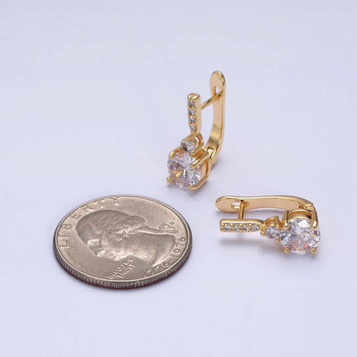 Jewelry16K Gold English Lock Earrings