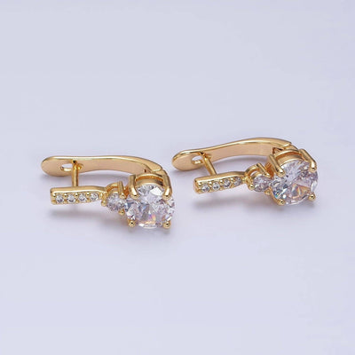 Jewelry16K Gold English Lock Earrings