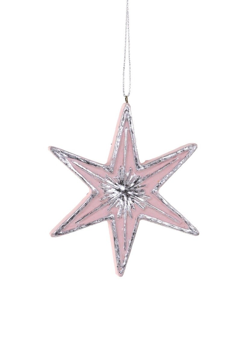 Holiday Decor6 - Point Etoile Ornament - Blush Silver