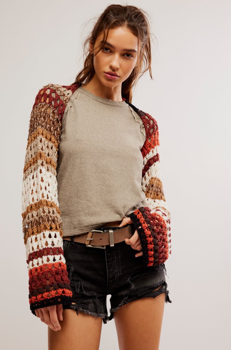 Free People SweaterGia Crochet Shrug | Free People