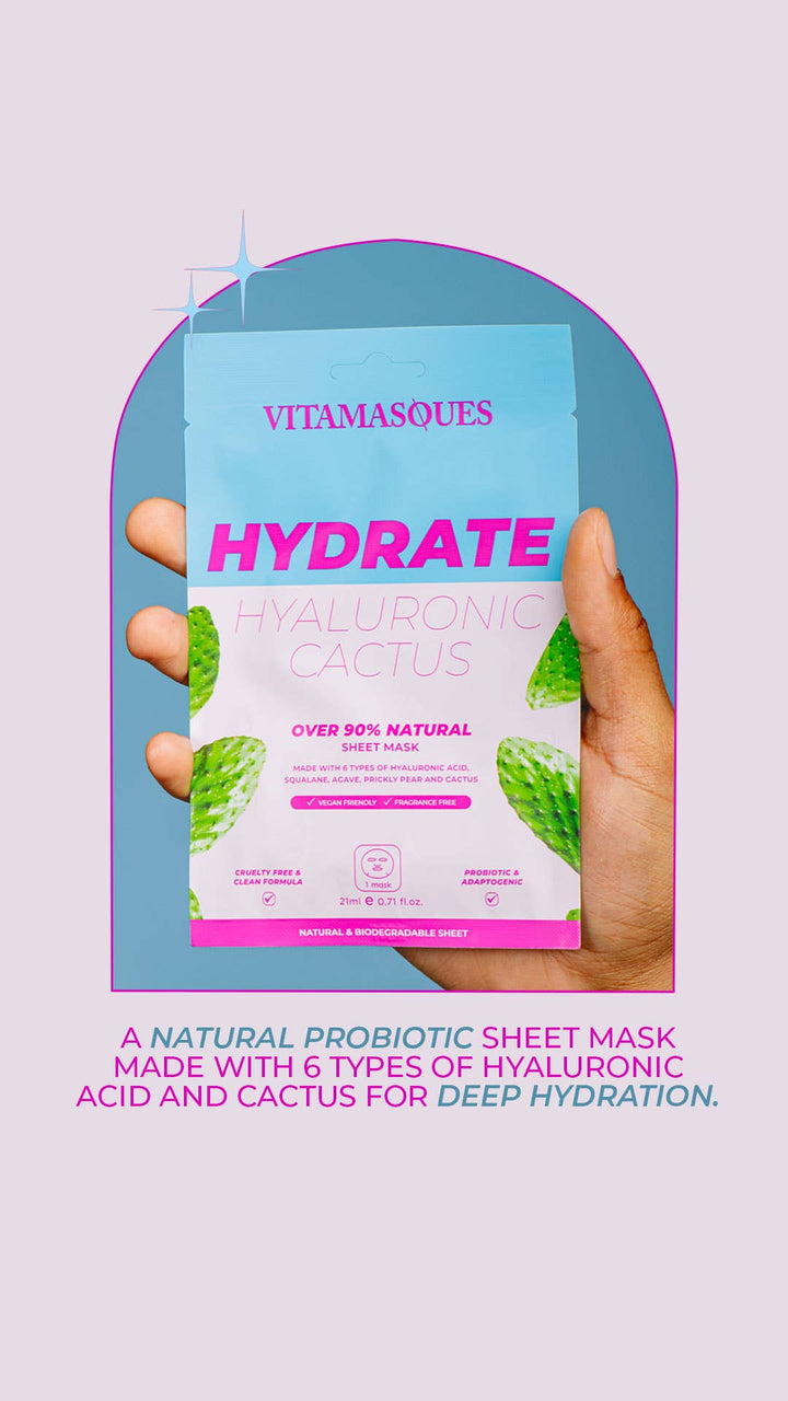 Beauty + WellnessHydrate Hyaluronic Cactus Face Mask