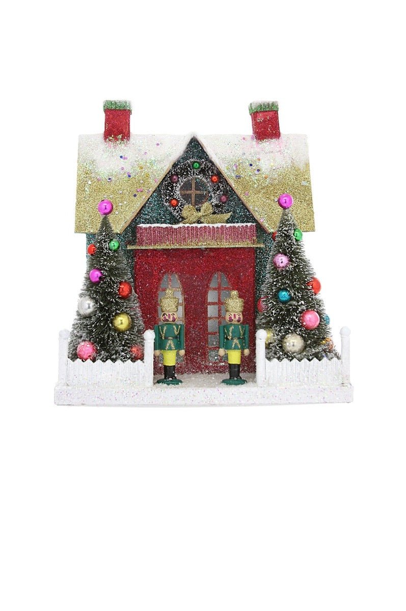 Holiday DecorMerry and Bright Glitter Chalet