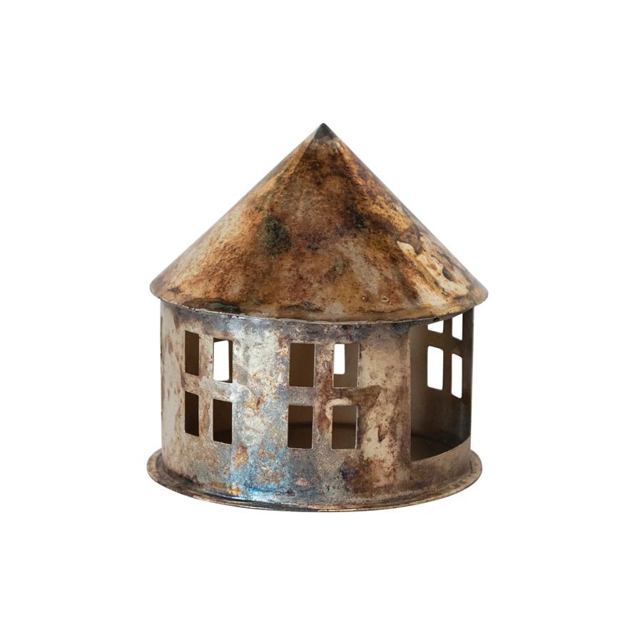 Holiday DecorMetal House Tealight Holder