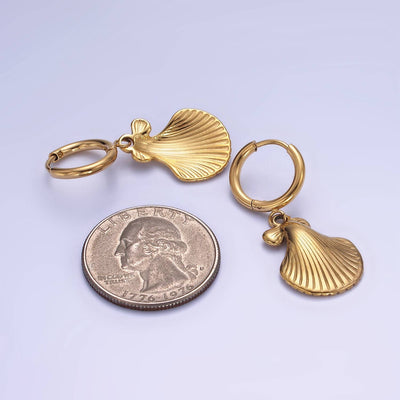 JewelryOcean Sea Shell Minimalist Earrings