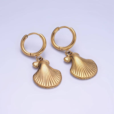 JewelryOcean Sea Shell Minimalist Earrings