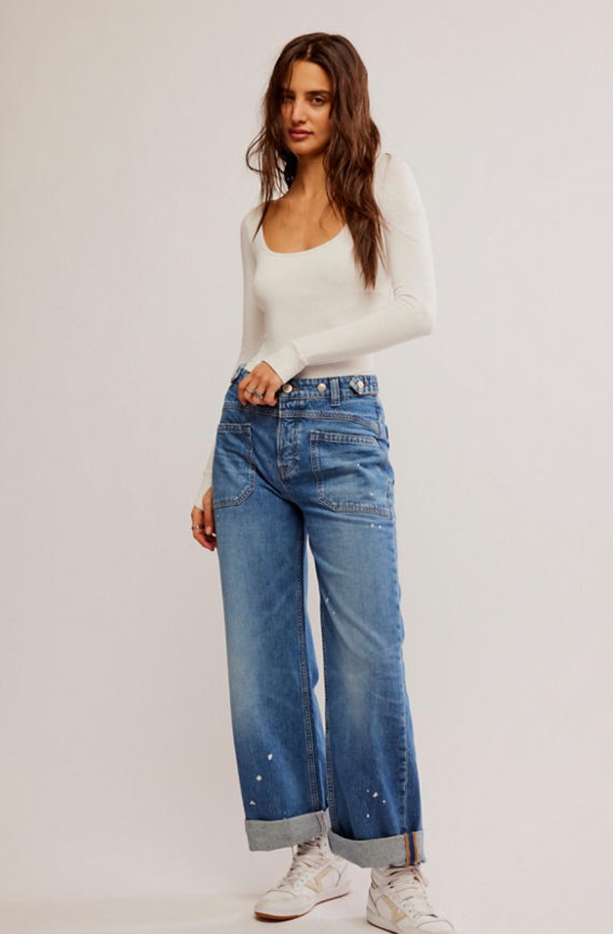 JeansPamler Cuffed Jeans | Free People