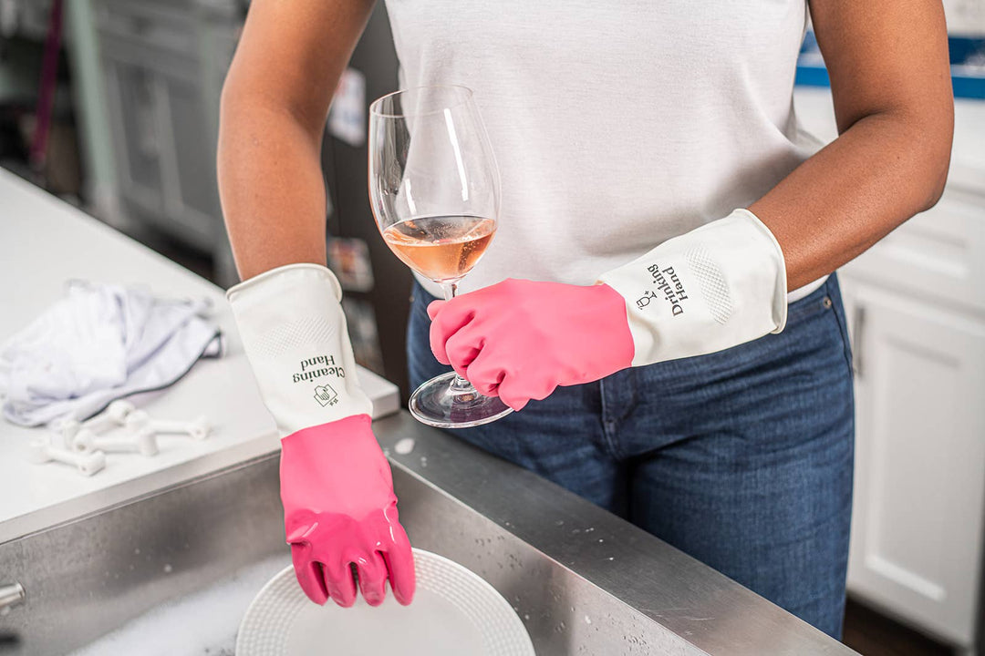 kitchenScrubbly™ Reusable Cleaning Gloves Pink