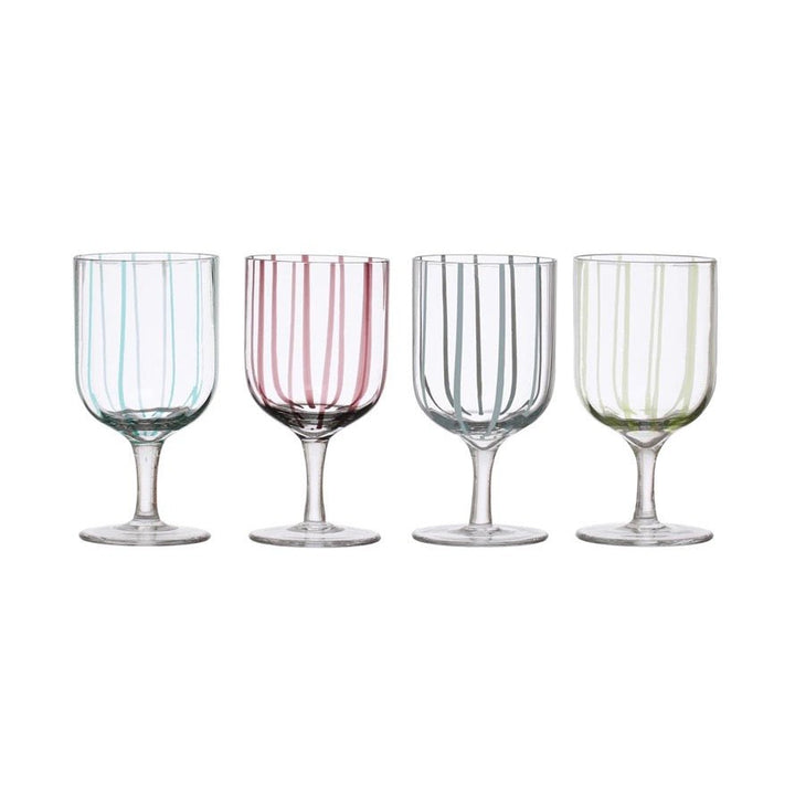 DrinkwareStriped Stemmed Glassware