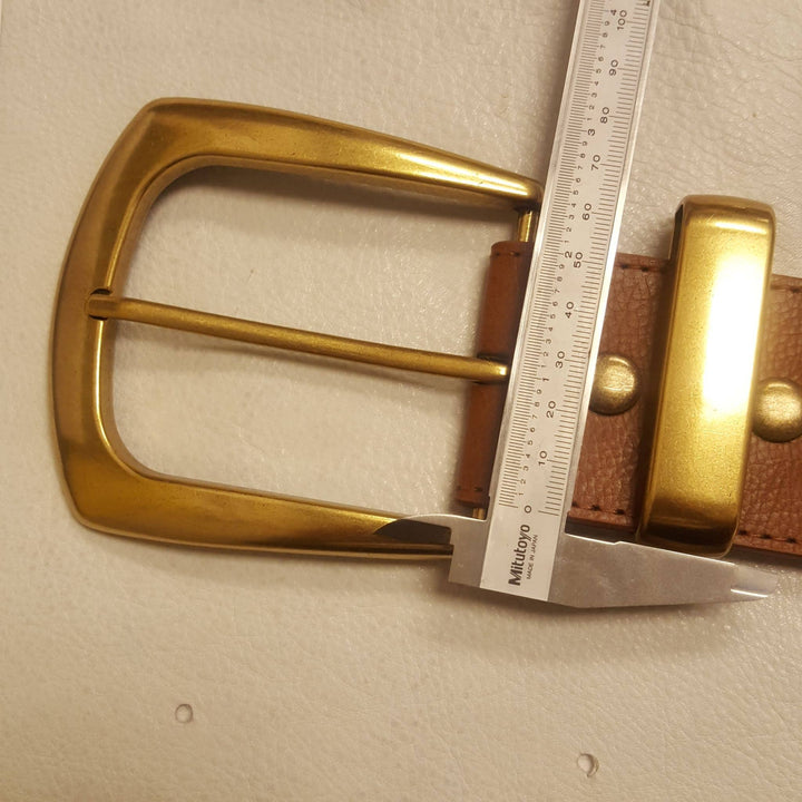 BeltBlack Wide West Buckle Loop Tip Belt