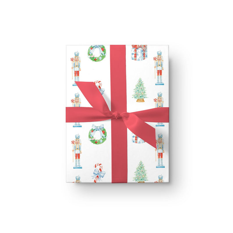 PaperBlue/White Christmas Wrapping Paper