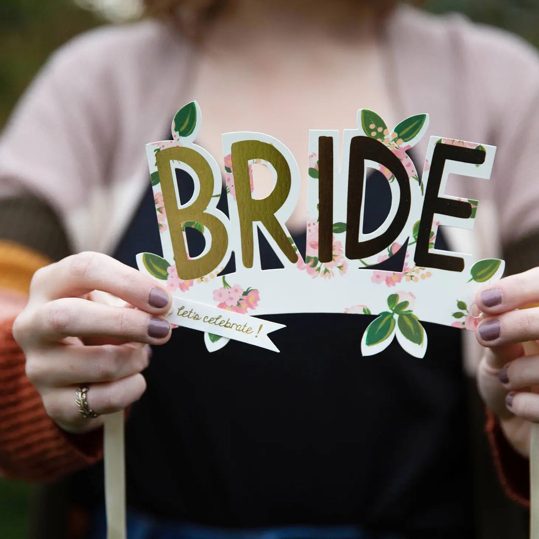 Bride CardBride Paper Crown Card