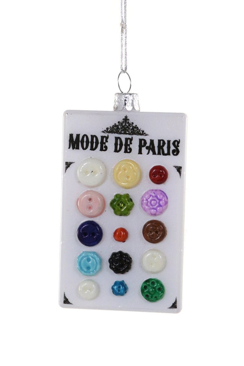 Holiday OrnamentsButton Card Ornament