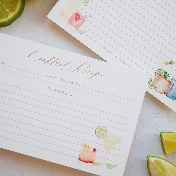 Recipe CardsCocktail Recipe Cards