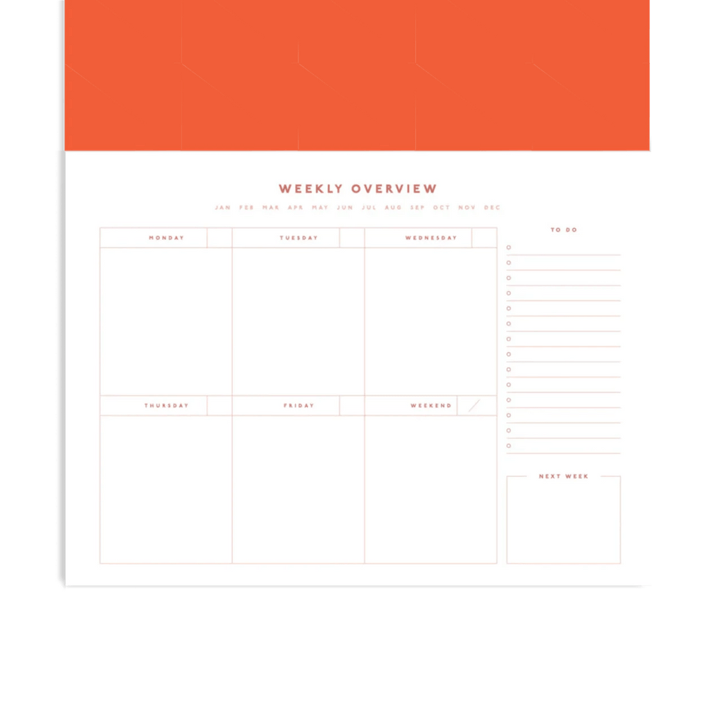 PlannerColorblock Weekly Desk Planner