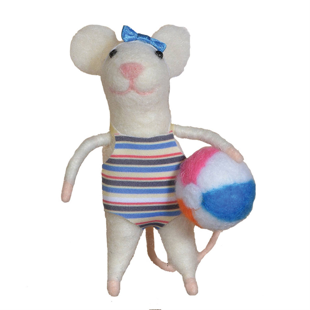 Christmas OrnamentFelt Swimmer Gal Mouse Ornament