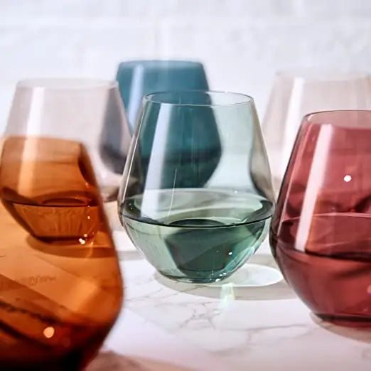 DrinkwareGemstone Stemless Wine Glass | Set of 6
