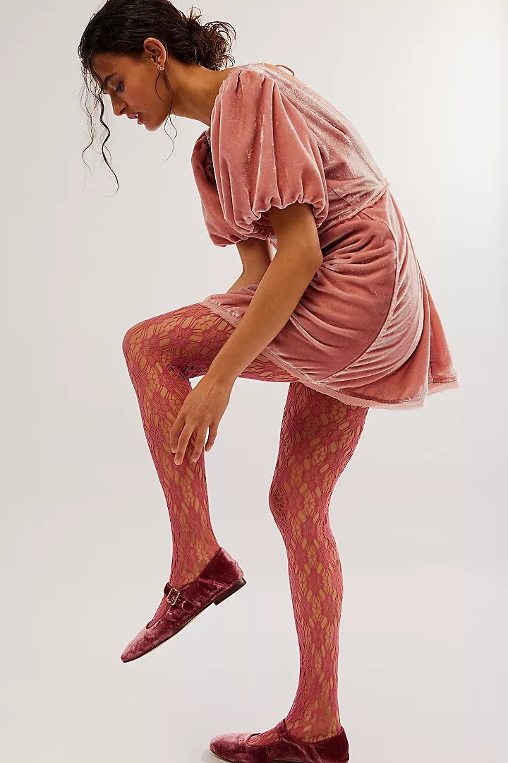 TightsGeo Flower Net Tights | Free People