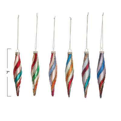 Holiday OrnamentsGlitter and Stripes Ornaments