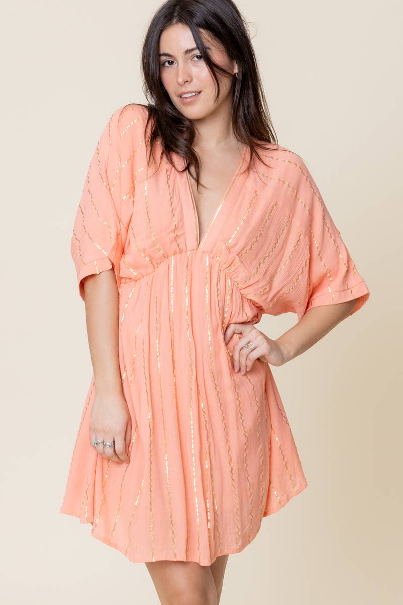DressNight Lights Sparkle Kimono Dress