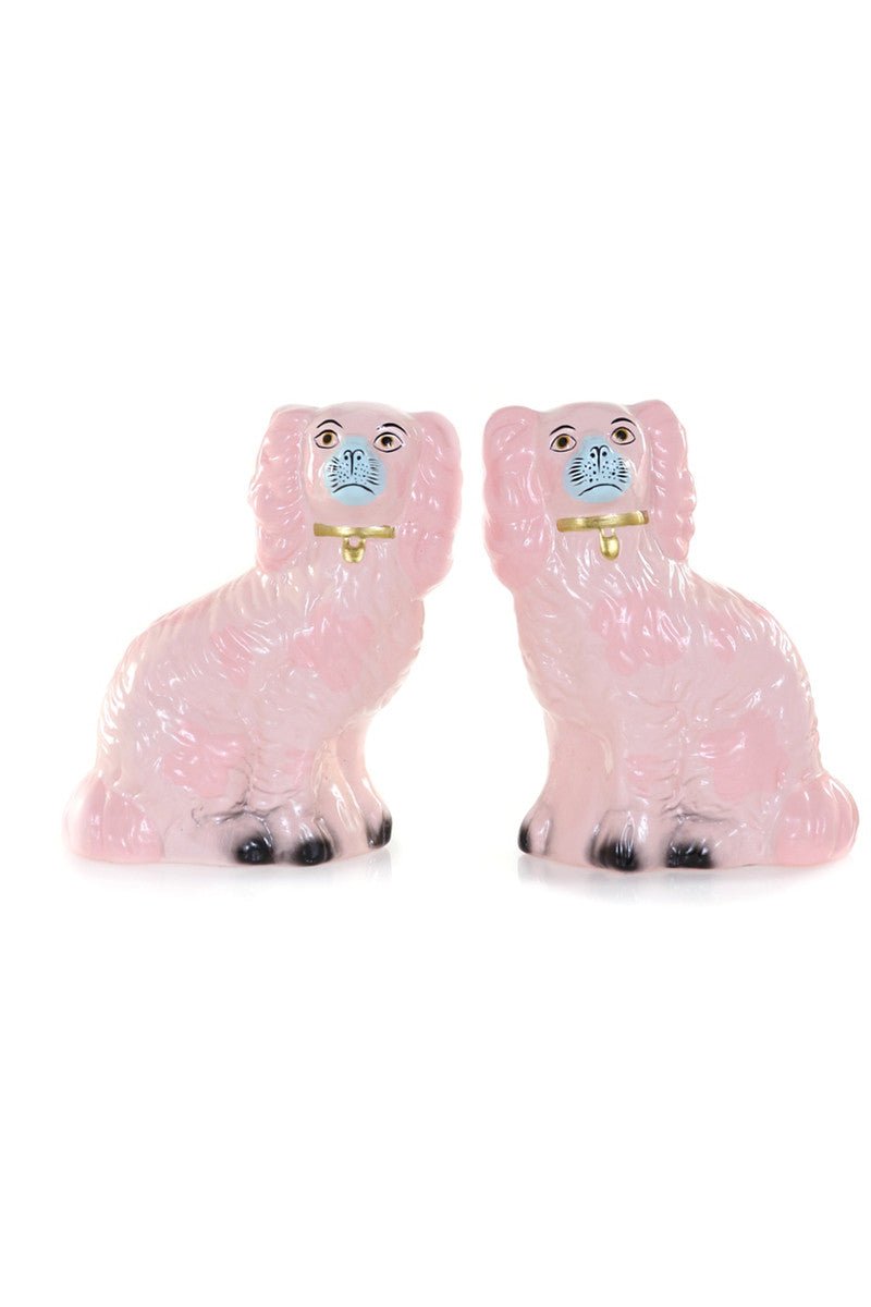 Home DecorPale Pink Staffordshire Spaniel Set