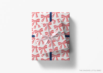 Wrapping PaperRed Bows Holiday Gift Wrap