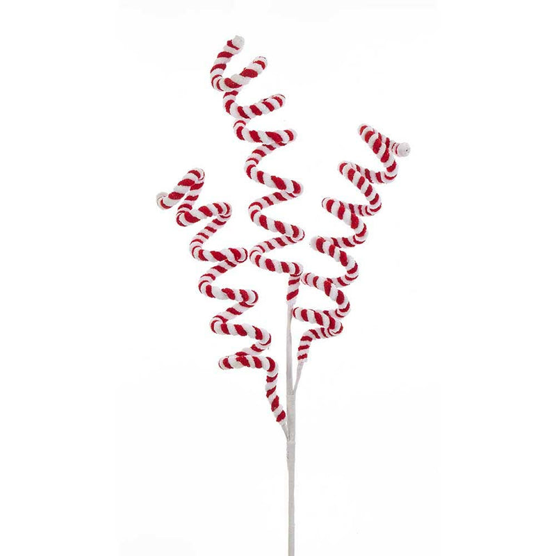 Christmas OrnamentRed & White Candy Pick