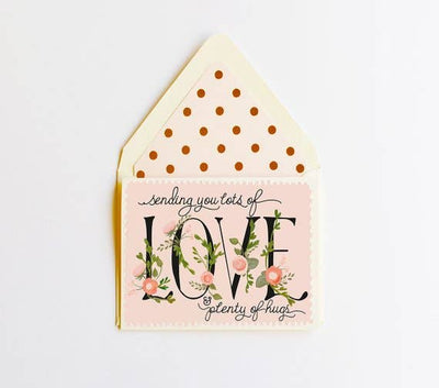 PaperSending you Love & Hugs Card