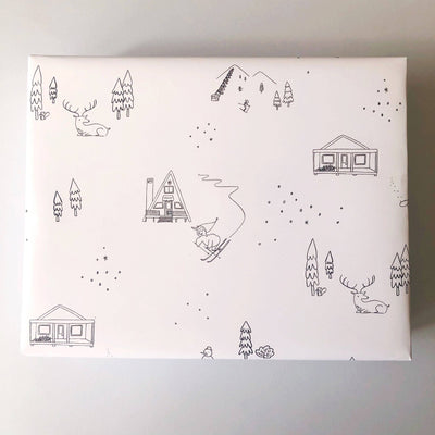 PaperSkiing Wrapping Paper