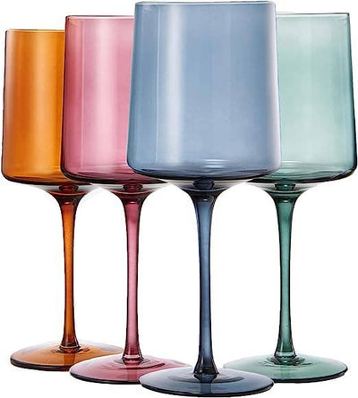 Kitchen + BarSquare Crystal Wine Glasses