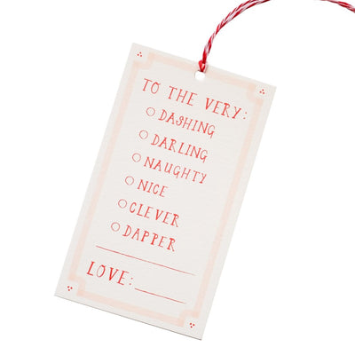 Holiday Gift Tags"To The Very Dashing" Gift Tag