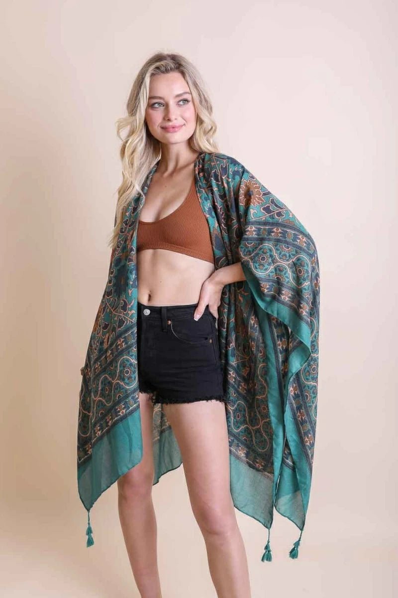 KimonoTouch of Morocco Tapestry Tassel Kimono