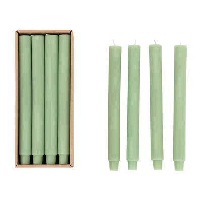 Unscented Pleated Taper Candles | one