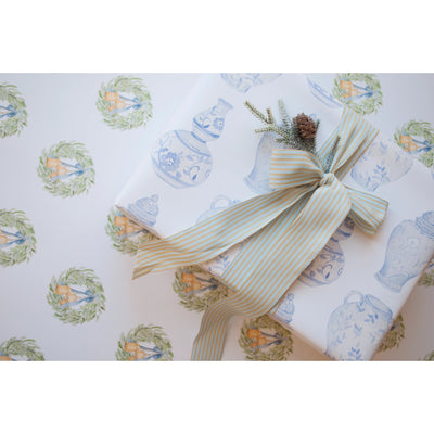 Christmas Wrapping PaperWreath Holiday Gift Wrap
