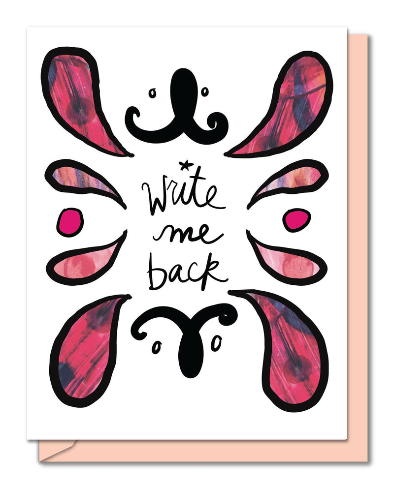 CardWrite Me Back | flourished & funny Everyday Card